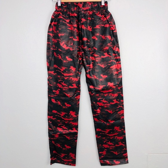 NWT RED AND BLACK ARMY PANTS - Picture 2 of 5